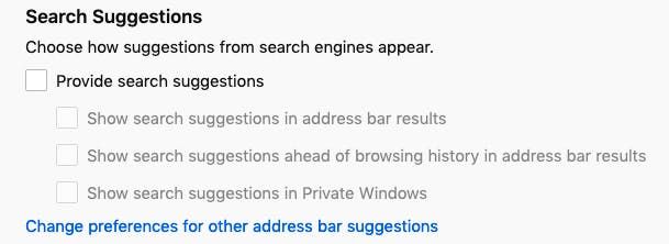 search suggestions