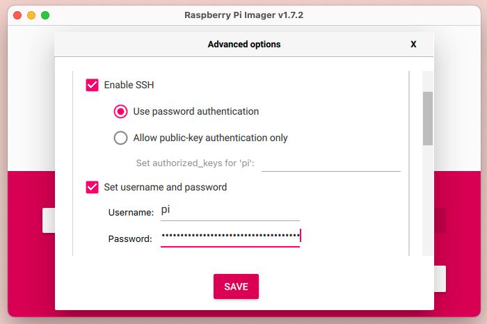 raspberry pi advanced options